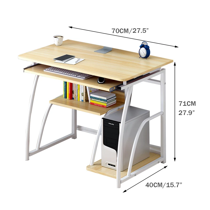 

3 Layer Laptop Desk Office Computer Desk PC Table Stand Notebook Table Desk Study Writing Table With Keyboard Bracket 70x40cm