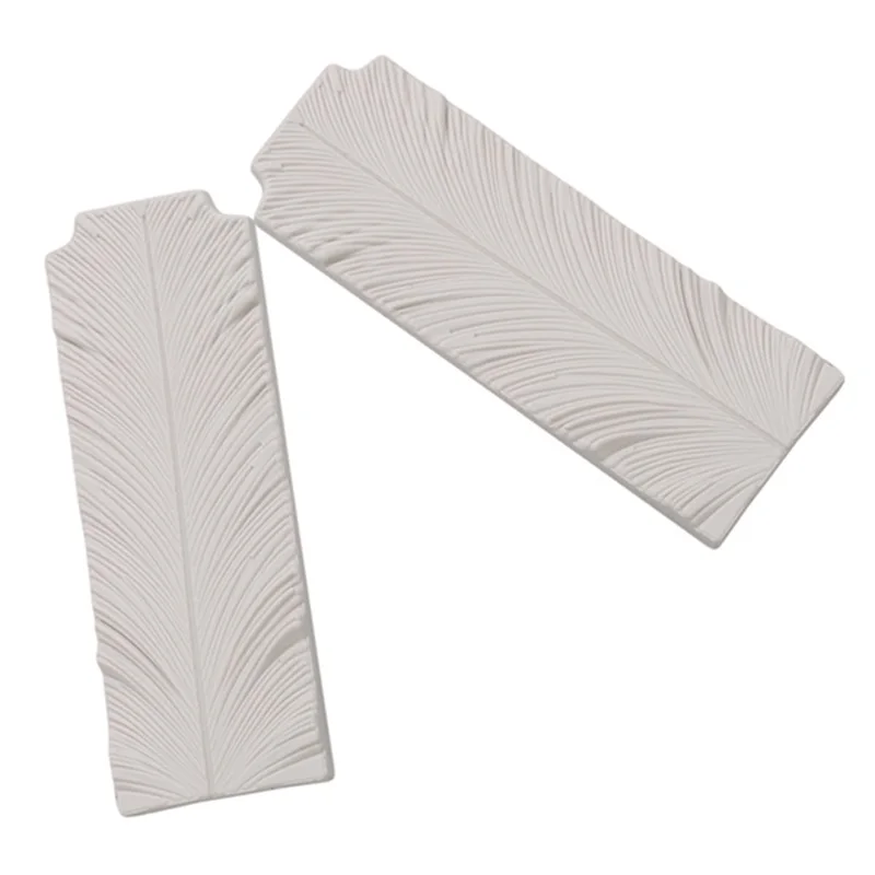 2 шт./лот силиконовая форма для украшения торта в виде лепестков цветов и перьев