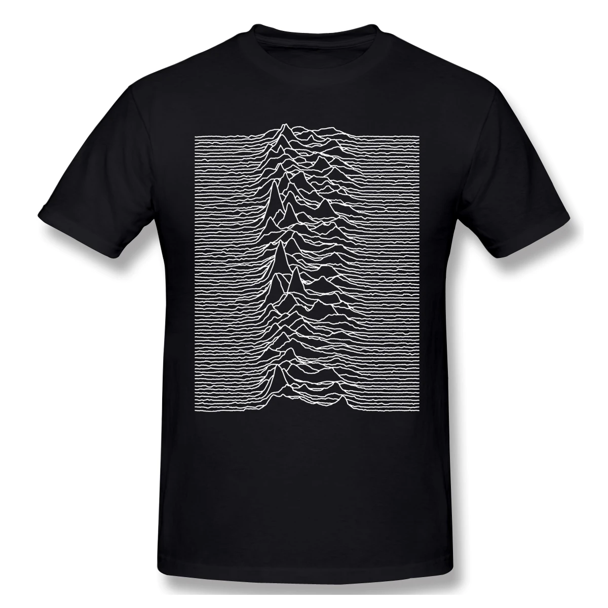 Joy Division - Unknown Pleasures black T Shirt Lost homme T-Shirt Tees Pure Short Sleeve