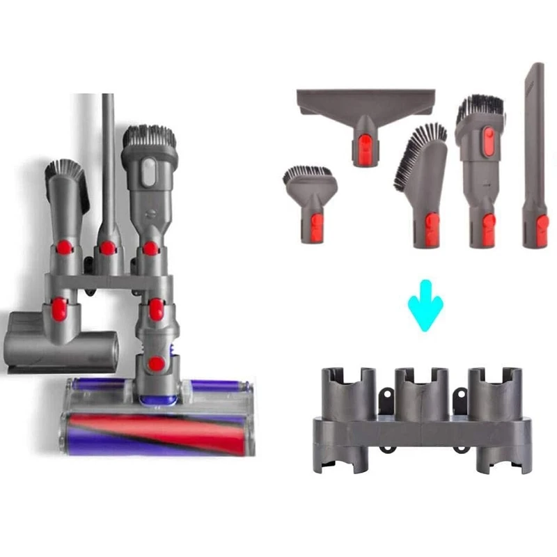

for Dyson V7 V8 V10 V11 SV10 SV11 Vacuum Cleaner Brush Nozzle Suction Head Brush Extension Hose Holder Part 7PCS