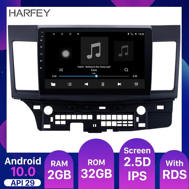 Harfey ОЗУ 2 ГБ + ROM32GB IPS Android 10,0 автомобильный радиоприемник GPS стерео плеер для HYUNDAI SANTA FE 2005 2006 2007 2008 2009-2012