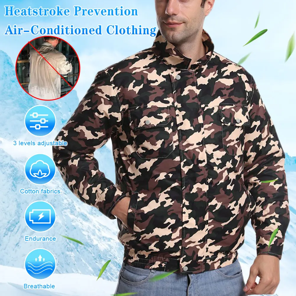 

Summer Cooling Air-conditioning Clothes with Fan Clothes USB Charging Fan Clothes Outdoor Fishing Clothes Fishing Jerseys