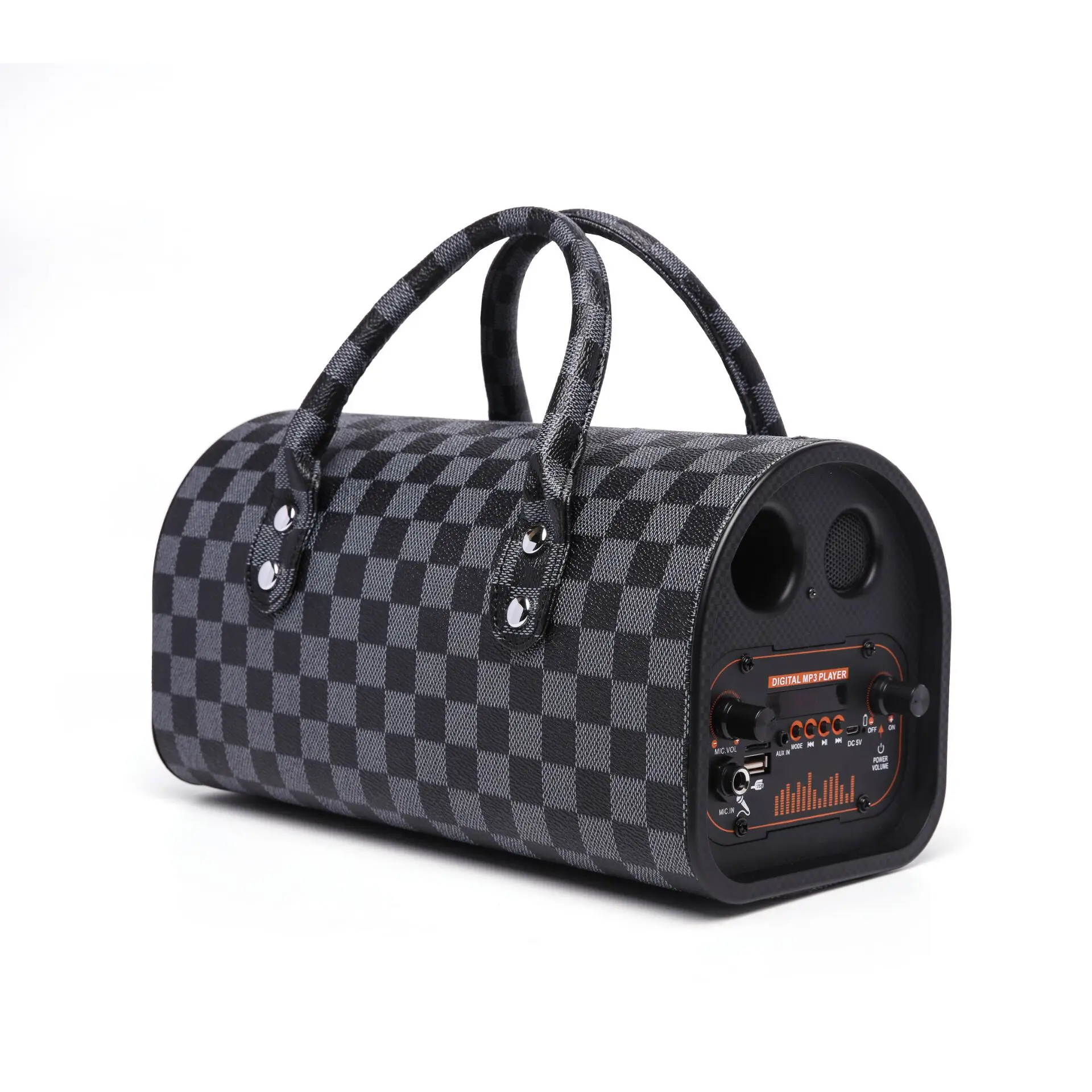 

New handbag wireless bluetooth speaker portable bluetooth speaker outdoor card portable lattice small speaker