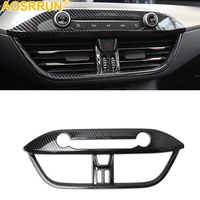 for ford focus 2019 mk4 carbon fiber central control air conditioning panel cover car accessories style
