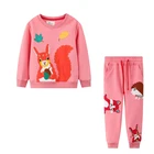 Детский хлопковый костюм с вышивкой, на осеньзиму