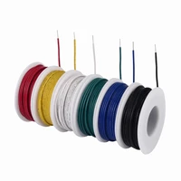 tuofeng 22 awg solid wire solid wire kit 6 different colored 30 feet spools 22 gauge jumper wire hook up wire kit