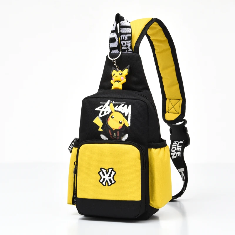 New Anime Bags Pokemon Pikachu Shoulder Bag Casual Small backpack Crossbody Cartoon Handbags Men Messenger | Игрушки и хобби