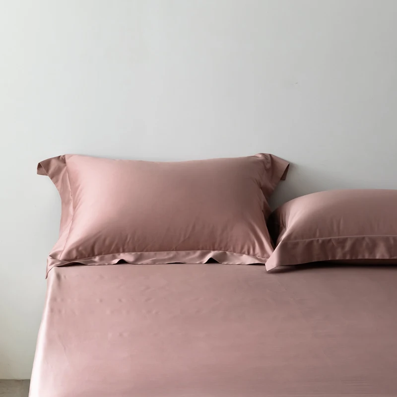 barato High-end Folha De Cama Colcha Capa Fronha Cor Sólida Estilo Europeu E Americano Individual Colcha Cobrir Folha De Cama