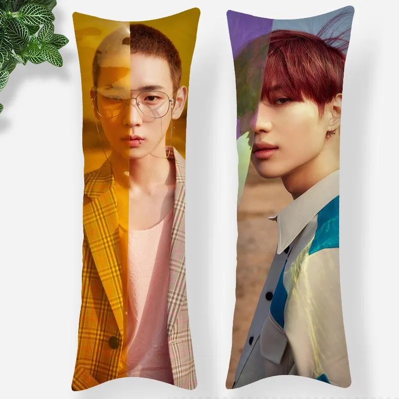 KPOP SHINee наволочка из атласной ткани с принтом прямоугольная молния кавайная