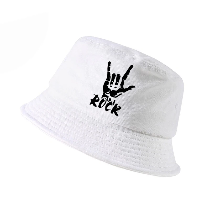 fashion Summer Men women Rock Band bucket hat harajuku pop Rock lover cap  outdoor sun fishing hat lover s rock