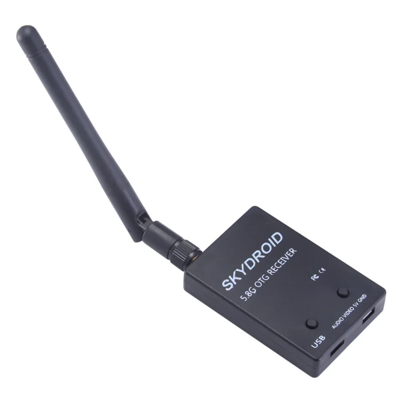 Skydroid UVC Single /Dual Antenna Control Receiver OTG 150CH 5.8G Full Channel FPV Receiver W/Audio for Android Smart Phone PC M