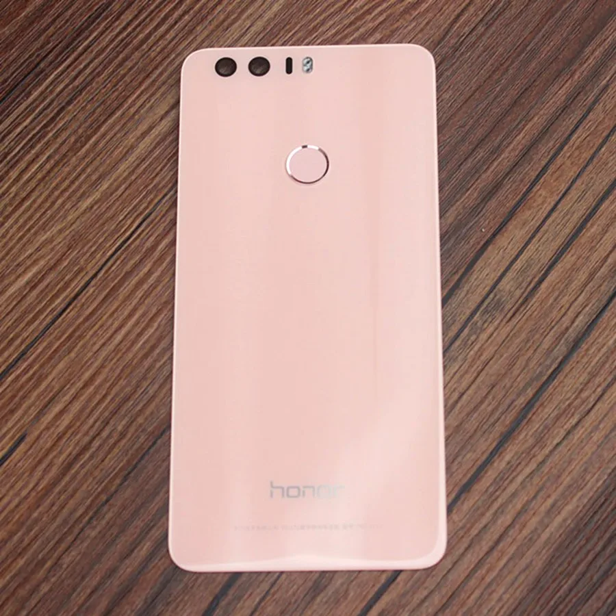 Для huawei Honor 8 крышка батареи Задняя стеклянная панель Задняя Дверь Корпус чехол для Honor 8 Lite крышка батареи+ кнопка отпечатков пальцев