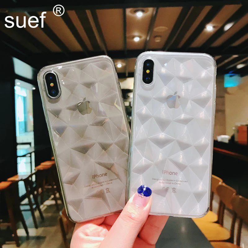 Роскошный глянцевый чехол suef для телефона iPhone 6 6s 7 8 plus X XR Xs Max 11 Pro MaX прозрачный