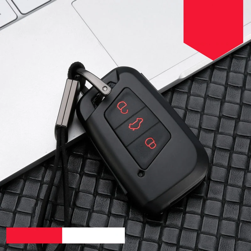 

Alloy silica gel Car Key Case For VW Bora POLO GOLF7 Tiguan MK2 7 Passat B8 CC Seat Ibiza Leon FR2 Altea Aztec For Skoda Octavia