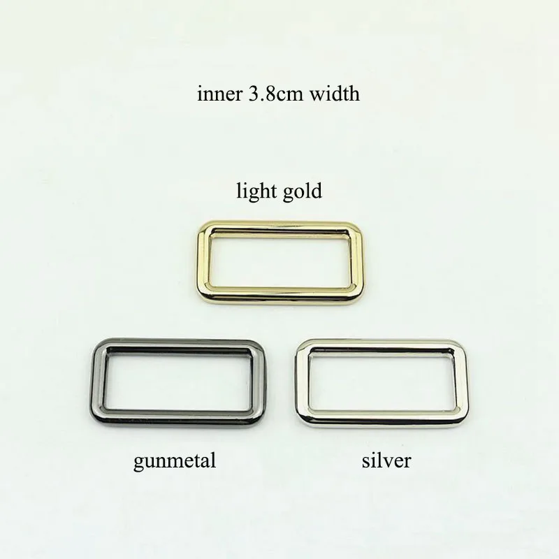 10pcs 3.8mm Metal Square O D Ring Buckles Bag Adjustable Rectangle Buckle DIY Backpack Straps Shoes Garment Leather Accessories images - 6