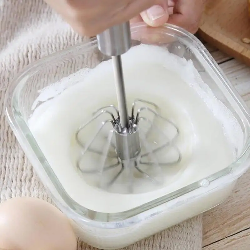 Полуавтоматический ручной поворотный Миксер для яиц кухонный блендер из