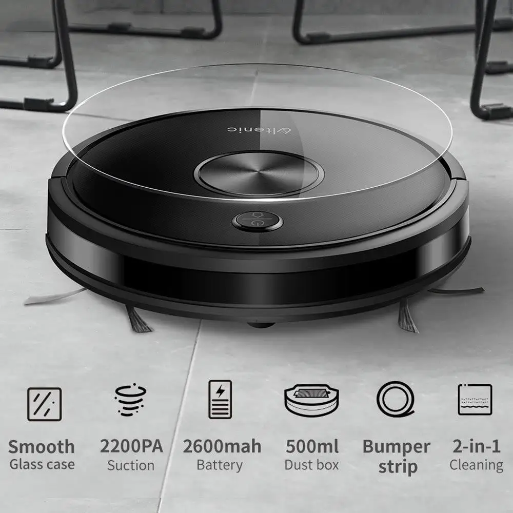 Proscenic Ultenic D5S робот пылесос Wi Fi и Alexa Управление 2200Pa Max всасывания супер тонкий авто