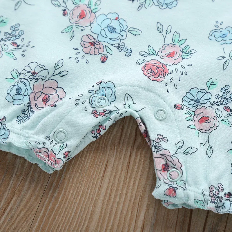 Детский хлопковый комбинезон с коротким рукавом на возраст 0 18 месяцев|Ромперы| |