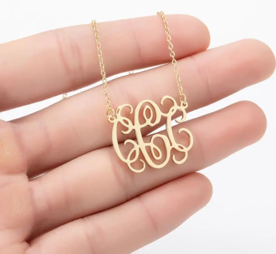 

Old Letters Gold Chain Pendants Necklaces Women's Hip Hop Stainless Steel Initial A-Z Alphabet Jewelry Best Birthday Party Gift
