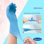 Перчатки GripProtect черные нитриловые для осмотра, устойчивые, с номиналом химиотерапии, для еды, дома, больницы, правоохранительных органов, тату, 100 шт.