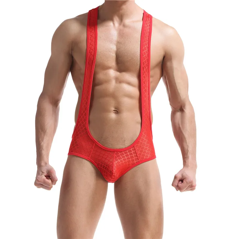 Соблазнительное Мужское нижнее белье сетчатая пикантная майка для борьбы трико