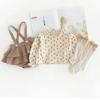 Комбинезон для девочек, на летовесну, с цветочным принтом