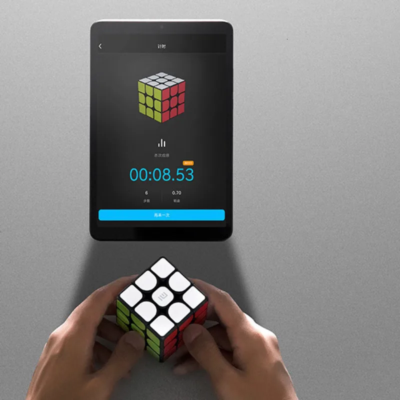 Xiaomi Smart Magic Cube работает с приложением Mijia Xiomi Умный кубик Рубика Синхронизация Bluetooth подключение гоночная структура для детей Подарки