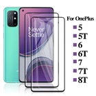 Защитная пленка для экрана аксессуары пленка для OnePlus 8 T 7T 6T 5 T 7 6 5 T защитное стекло OnePlus 8t стекло на полное покрытие One Plus 8 t