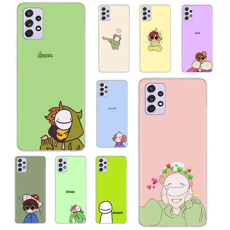 

Cute Dream Smp Anime Phone Case Funda For Samsung Galaxy A51 A71 A02S A91 A81 A50 A70 A30 A40 A10S A20E A90 A80 Back Cover Coque