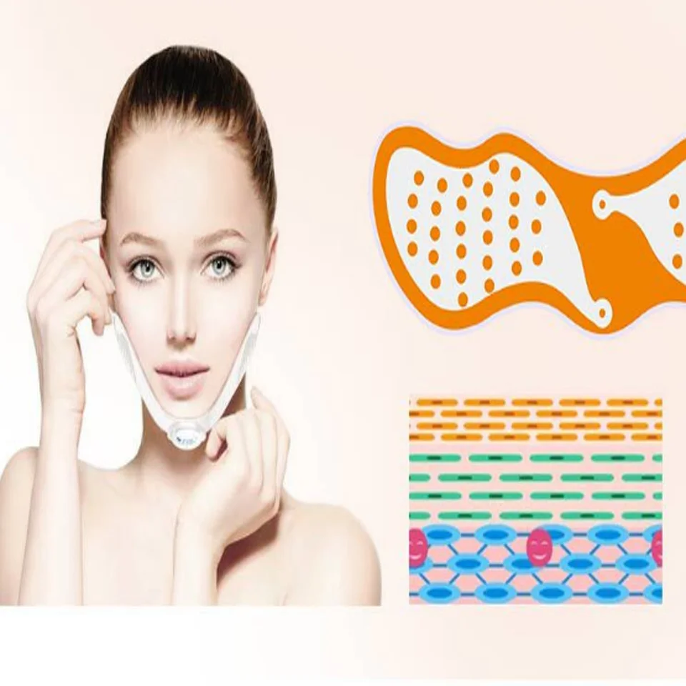 Linlin микротоковый лифтинг и подтягивающий массаж V-Face аппарат Ems красота для