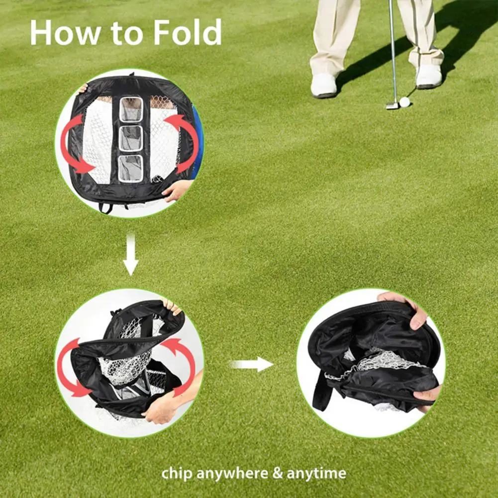 Складная портативная сетка для тренировок по гольфу тренировочная походная