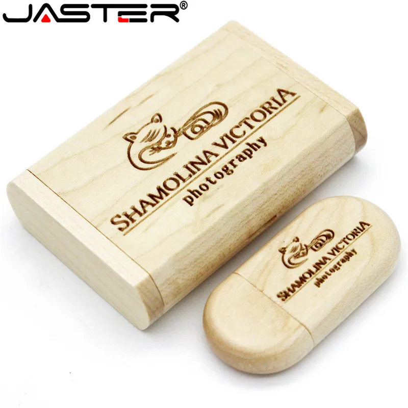 JASTER 5 цветов карбонизированный бамбуковый орех woode USB + коробка логотип на заказ