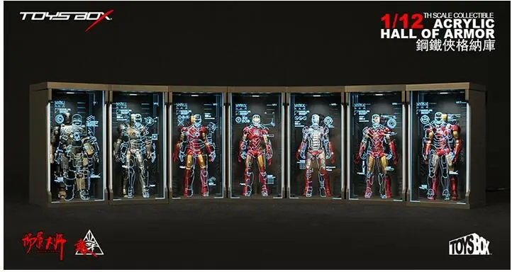 Новинка 1:12 Мстители сплав супер Heros Броня Железного человека гаража фигурка Коллекционная MK2 MK5 MK6 сцены модель игрушки куклы детские подарки