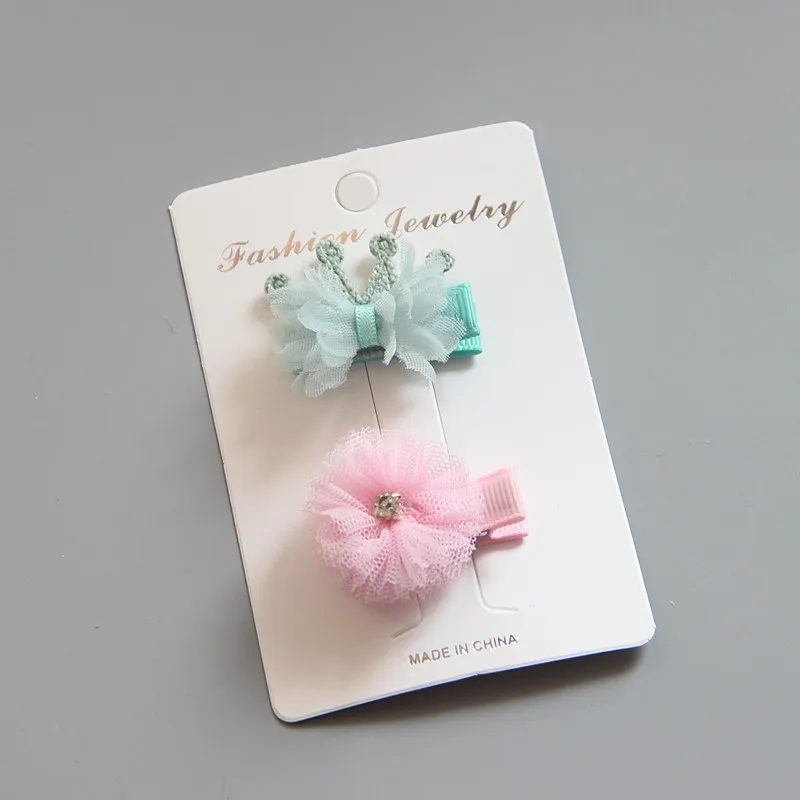 2 шт./компл. милые детские заколки для девочек цветочные зажимы волос аксессуары