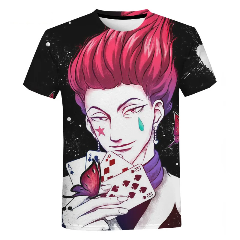 

2021 Summer Anime 3D cartoon tee Baby Boy Clothes Kids lovely Clothes hunter x hunter t shirt Children Clothing Boy Girls shirt