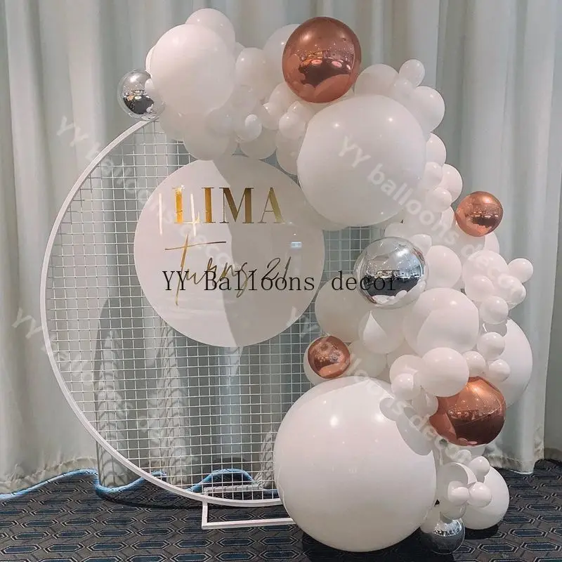 Самодельный Шар АРКА цепи Свадебные Воздушные шары Арка комплект гирлянды 4d