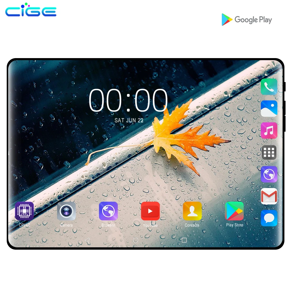 CiGe 10 1 дюймов планшетный ПК Android 9 0 3g 4G Восьмиядерный 6 ГБ ОЗУ 128 Гб ПЗУ gps FM Bluetooth