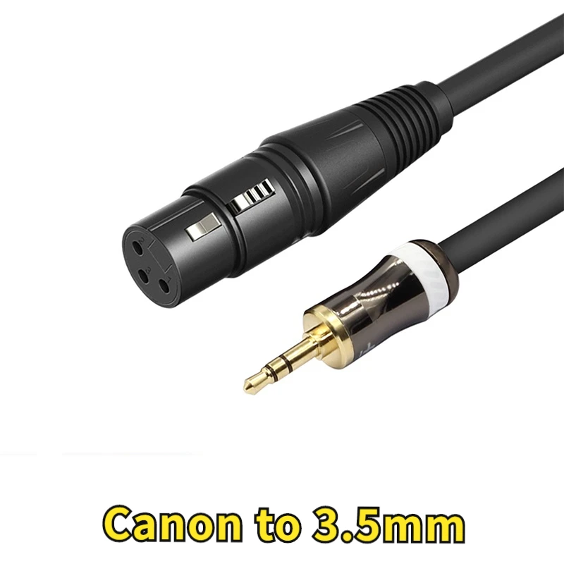 

Canon To 3.5mm Microphone Cable SLR Camera Microphone Canon 3.5 Adapter Cable Rod RODE Microphone Camera Audio