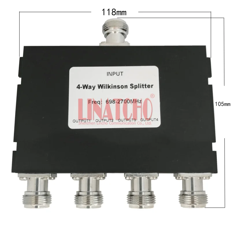 698-2700mhz 2300mhz 2600mhz LTE DDS signal repeater one to four ways wilkinson splitter