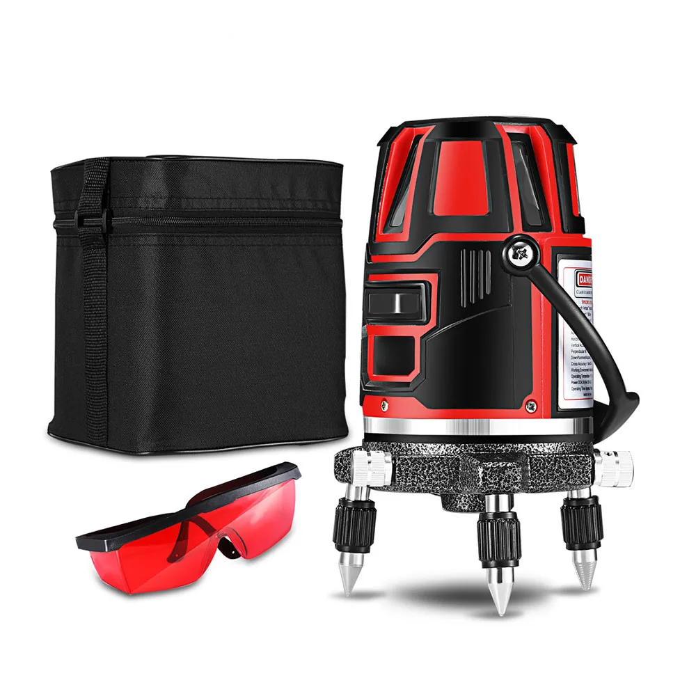 

Cross Lines Level High Precision 5Lines Level Auto Self-Leveling EU 3D Green Horizontal Vertical Cross Lines Leveler for Outdoor