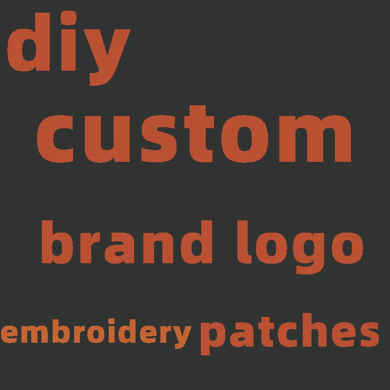 

Custom Brand Logo Iron Patch Badges Iron on Letter Patches for Clothing Embroidery Stripes on Clothes Brand Appliques Stickers