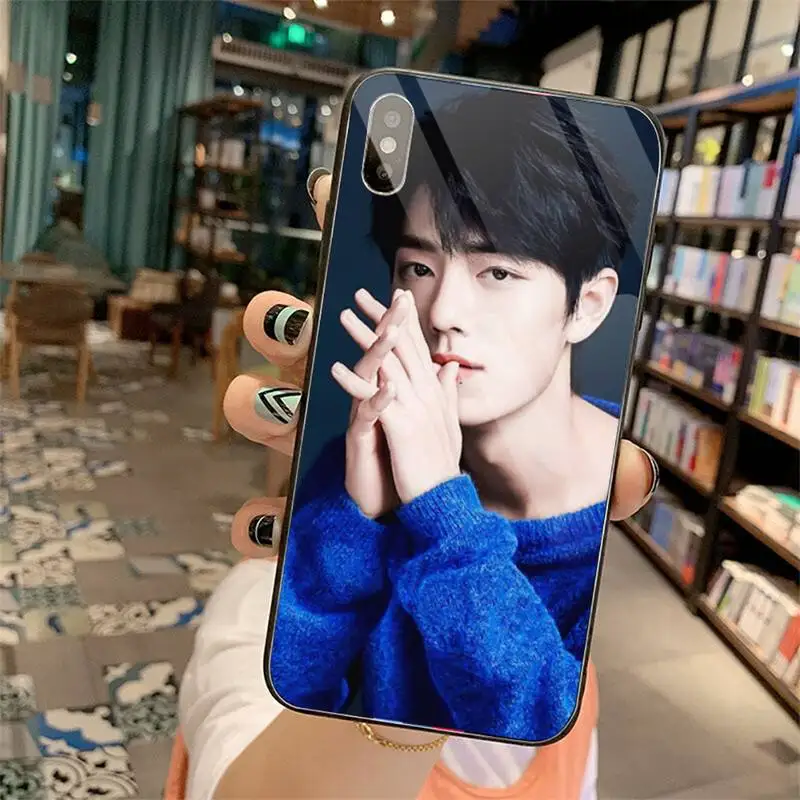 

Xiao Zhan Singer Boy high quality fashion Phone Case Tempered glass For iphone 5C 6 6S 7 8 plus X XS XR 11 PRO MAX