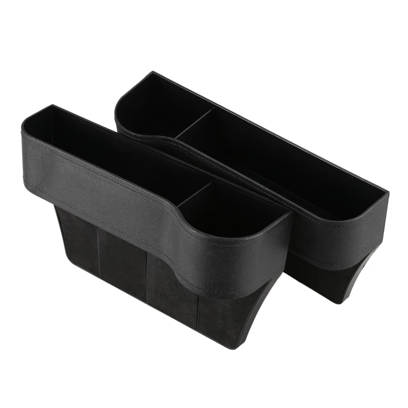 2 X Car Seat space Catcher Organiser Storage Box Pocket W/ Cup Holder Side