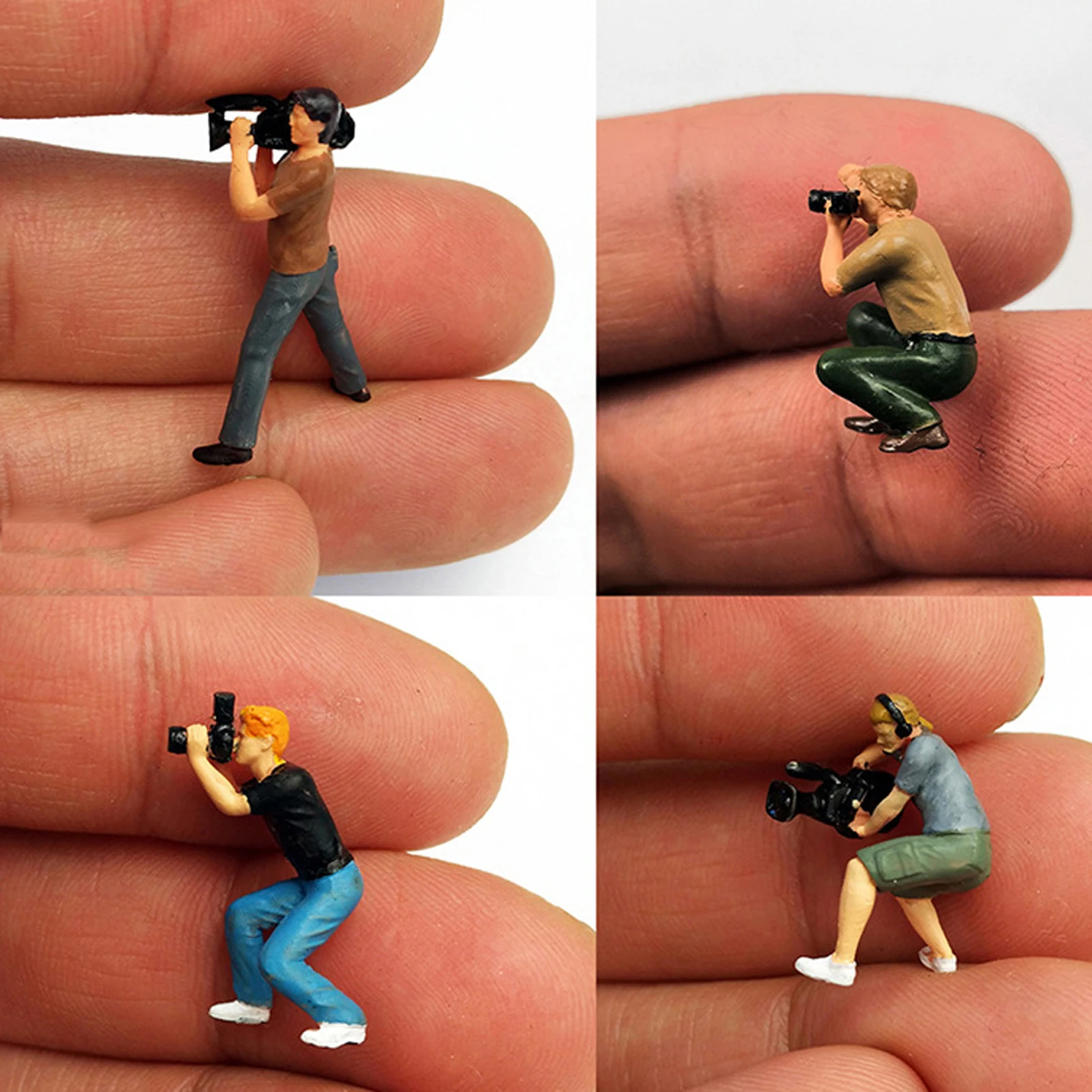

Tiny 1:87 Paparazzi Photographer People Street Layout for Accs