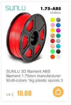 SUNLU 3d Принтер Нити ABS 1 кг 2,2 фунтов 3d печать нити для 3d принтера s и 3D ручки для детей рисование подарок печать