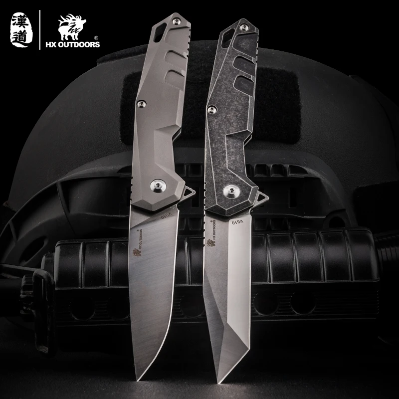 Охотничий нож HX VG10 тактический складной клинок из нержавеющей стали быстрый