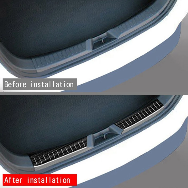 

Car Built-in Rear Guard Plate Rear Trunk Anti-Scratch Protection Cover Suitable for Mazda 2 2019-2021