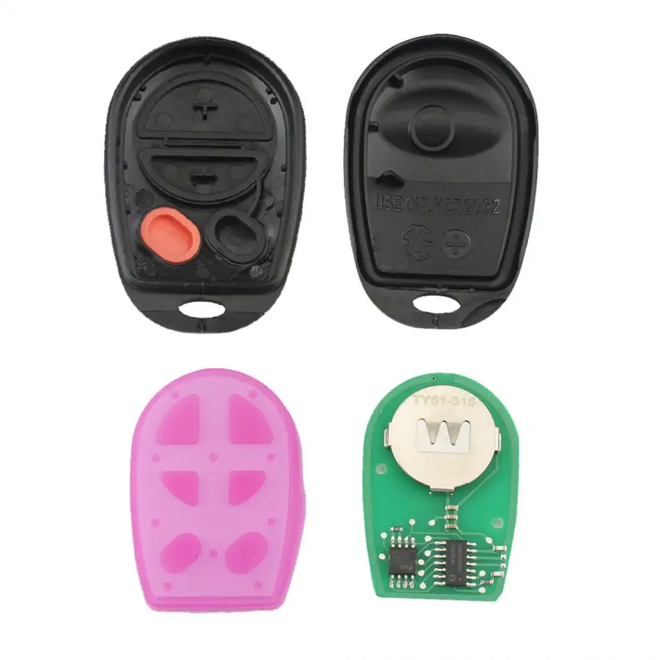 315 МГц 4 кнопки Автомобильный ключ без ключа для входа дистанционный брелок
