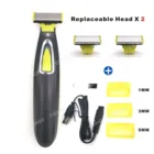 Электробритва для Для мужчин борода бритва триммер Водонепроницаемый бритвенный чехол для путешествий сменный Полный волос на теле лезвия для резки металла