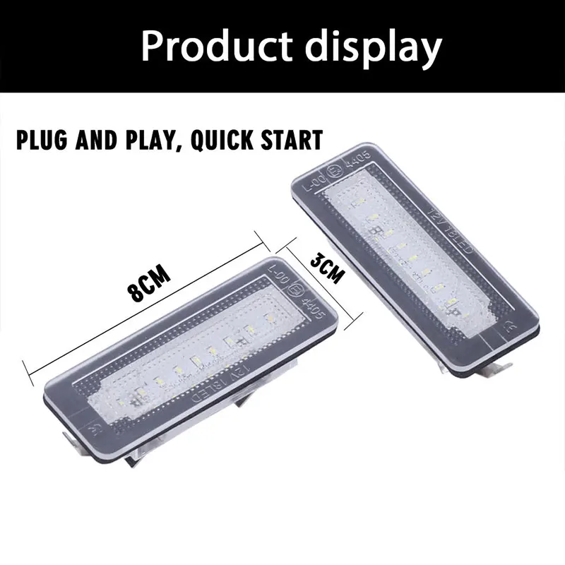 1 пара 18LED Canbus светильник номерного знака 6000K для Benz Smart Fortwo Coupe 450 451 без ошибок